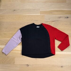A.L.C Women's Duprie Cashmere & Cotton Color Block Sweater, Size S